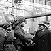 Передача колонны танков «Советский Киргизстан», построенной на средства трудящихся Киргизии, представителям Советской Армии, 1942 год. Автор: Кабар