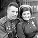 Летчик-истребитель Виталий Попков с будущей супругой Раисой Волковой. Польша, 1944 год. Автор: ТАСС