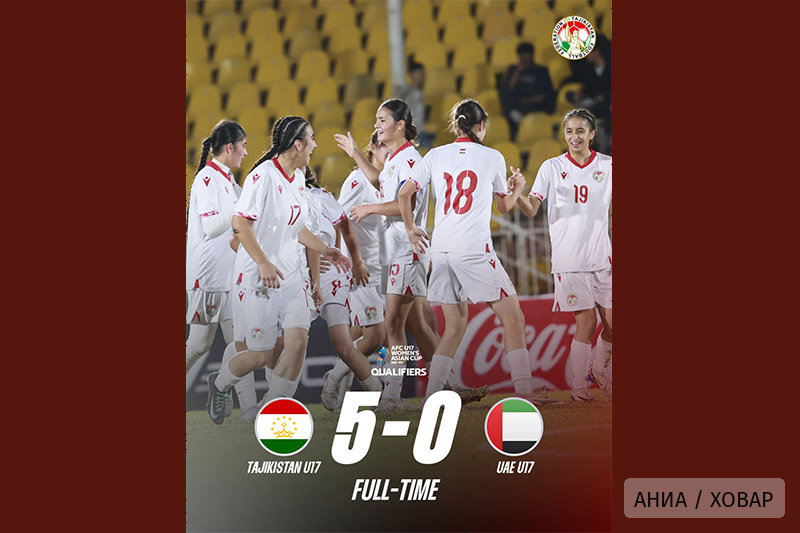 Женская сборная Таджикистана U-17 обыграла ОАЭ со счётом 5:0 в отборе Кубка Азии-2027
