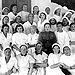 Сотрудники госпиталя № 4178 в городе Фрунзе (ныне – Бишкек), 1943 год. Автор: Кабар